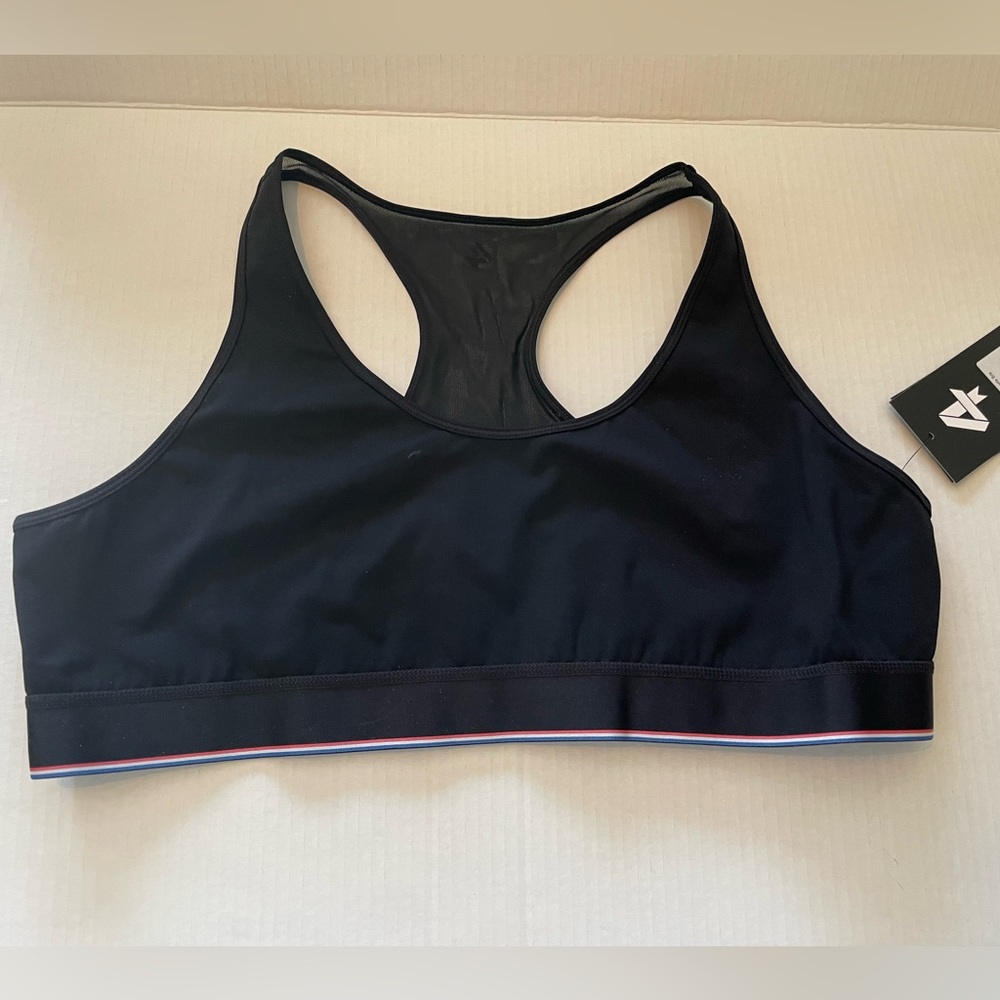 Fourlaps black Circuit sports bra, XXL